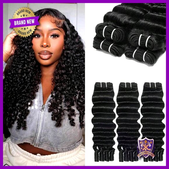 16 18 20 Inch Burmese Deep Wave Human Hair Bundles 100% Virgin Hair main image 6